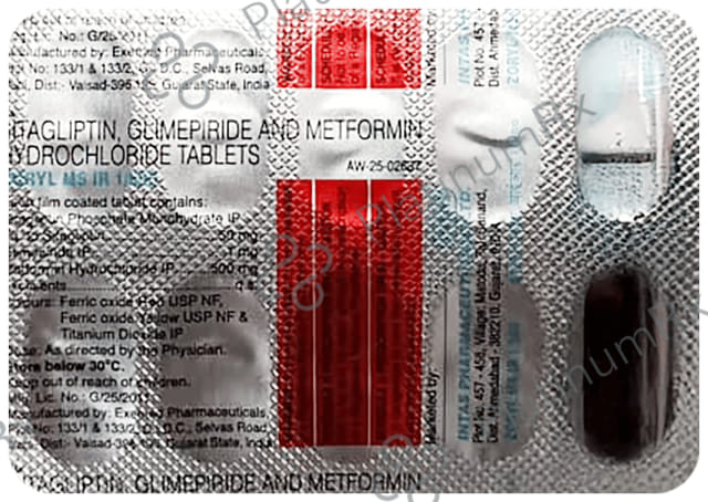 Zoryl MS IR 1/500mg Tablet 10s