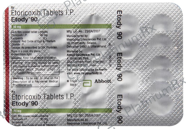 Etody 90mg Tablet 10s