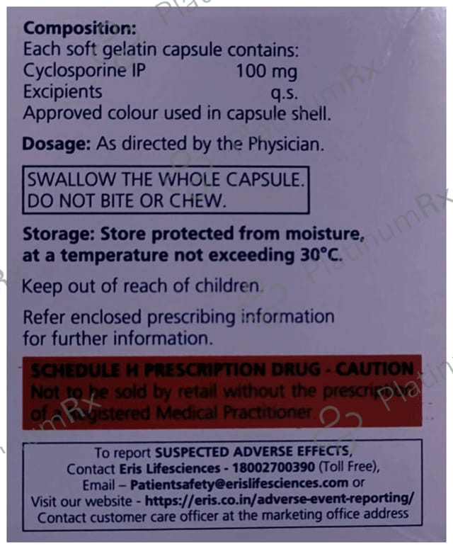 Psorid 100mg Capsule 5s