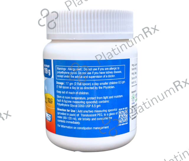 Transluscent 17gm Peg Powder 119gm