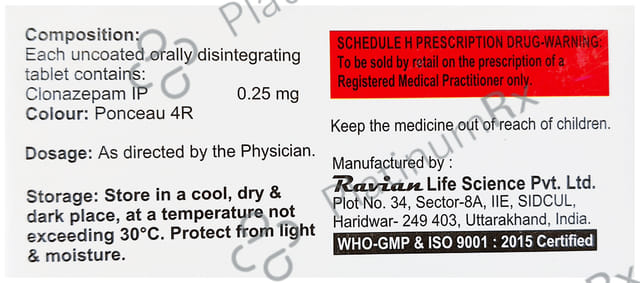 Cospress 0.25mg Tablet MD 15s