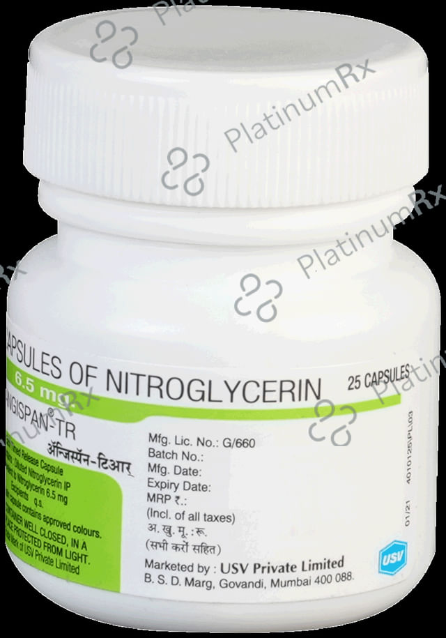 Angispan TR 6.5mg Capsule