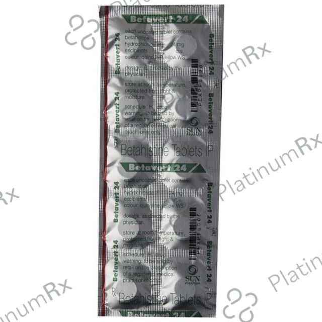 Betavert 24mg Tablet 10s