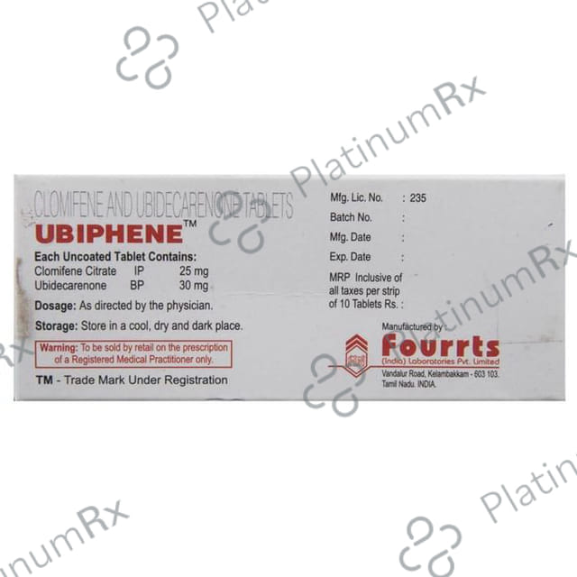 Ubiphene 25/30mg Tablet 10s