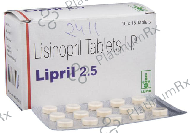 Lipril 2.5mg Tablet 15s
