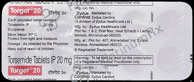 Torget 20mg Tablet 10s