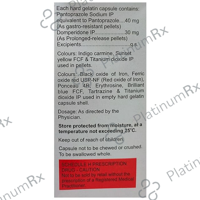 Pan D 30/40mg Capsule PR 15s