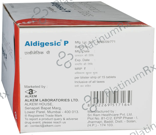 Aldigesic P 100/325mg Tablet 15s