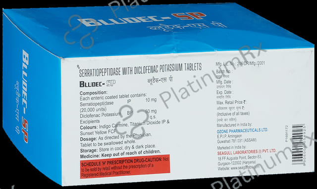 Bludec SP 50/10mg Tablet 10s