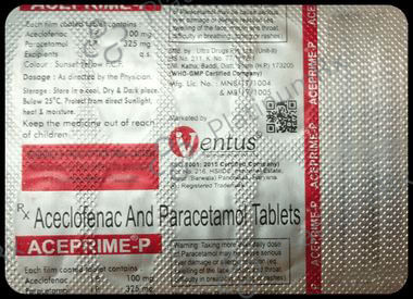 Aceprime P 100/325mg Tablet 10s