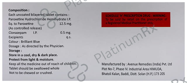 Fordep Plus 12.5/0.5mg Tablet 10s
