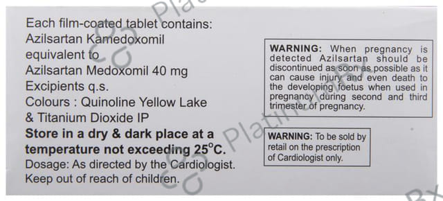 Zilarta 40mg Tablet 10s