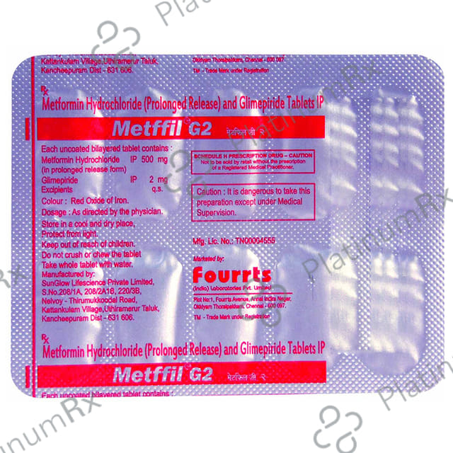 Metffil G 2/500mg Tablet PR 10s