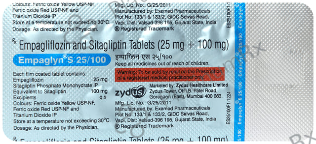 Empaglyn S 25/100mg Tablet 10s