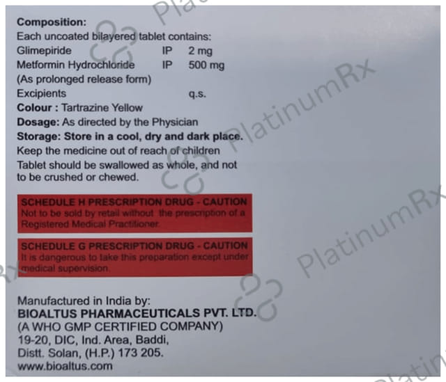 Adglim M 2/500mg Tablet PR 15s