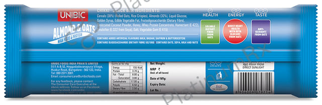 Unibic Almond Oats Snack Bar Minis