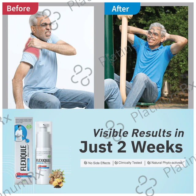 Flexiqule Emollient for Instant Relief from Chronic Joint Stiffness & Pain