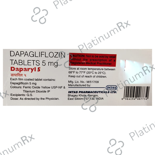 Daparyl 5mg Tablet 10s