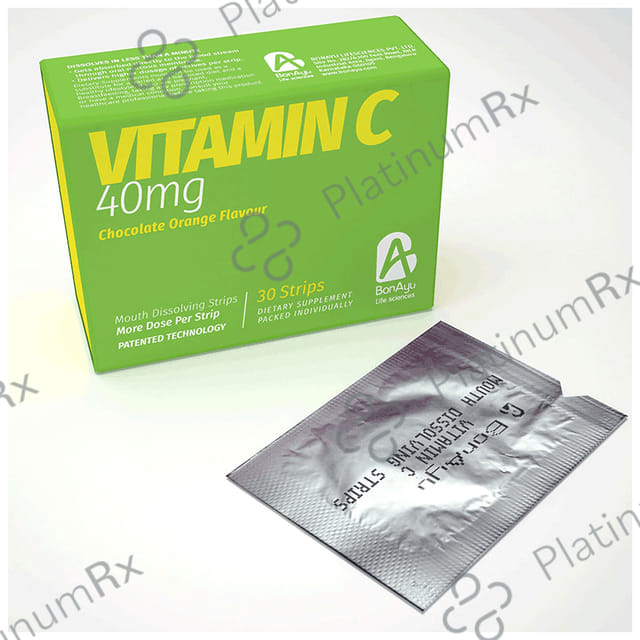 BonAyu Vitamin C 40mg Mouth Dissolving Strip Chocolate Orange