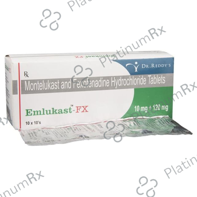 Emlukast FX 120/10mg Tablet 10s