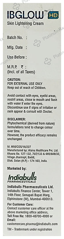 IBGlow HD Skin Lightening Cream 15gm