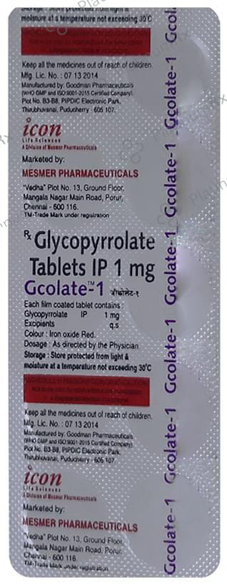 Gcolate 1mg Tablet 10s