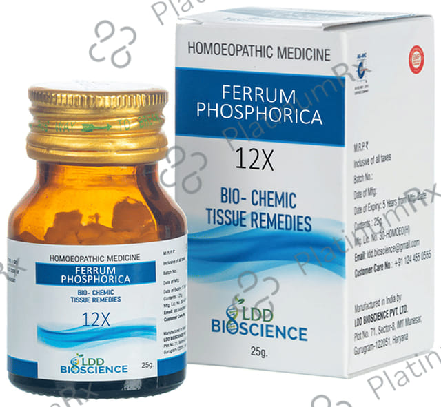 LDD Bioscience Ferrum Phosphorica Biochemic Tablet 12X