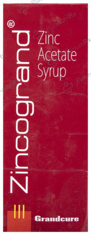 Zincogrand 20mg Syrup 100ml