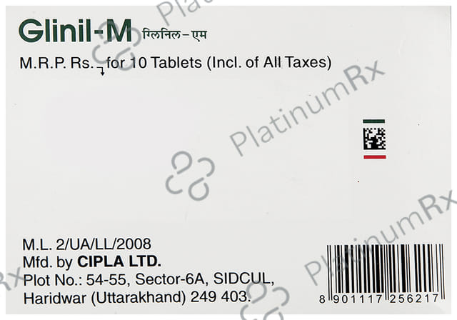 Glinil M 5/500mg Tablet 10s