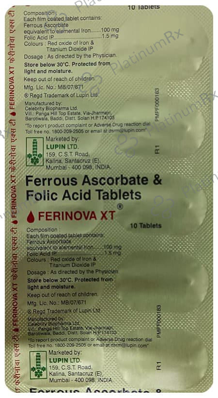 Ferinova XT Tablet 10s