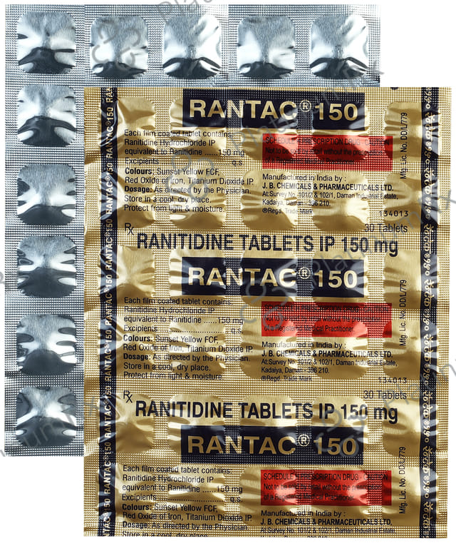 Rantac 150mg Tablet 30s