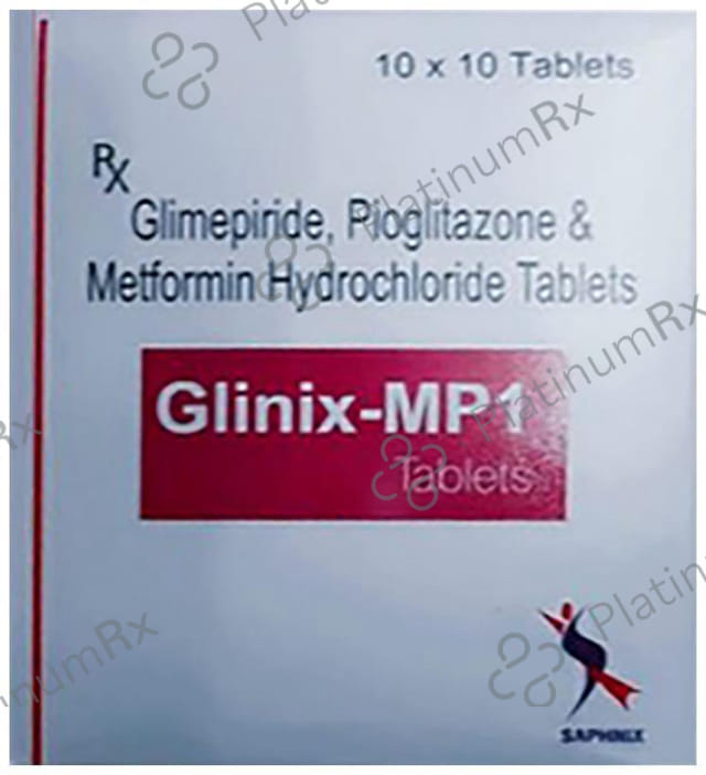 Glinix MP1/500/15mg Tablet 10s