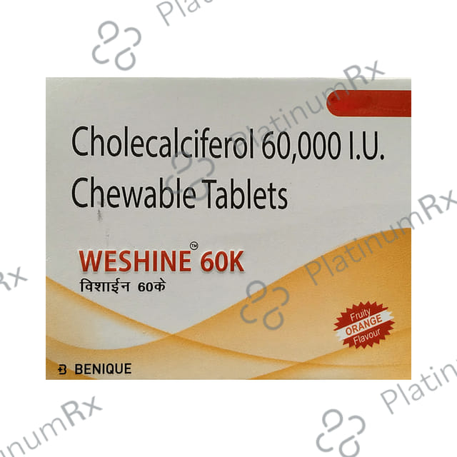 Weshine 60k Chewable Tablet Fruity Orange