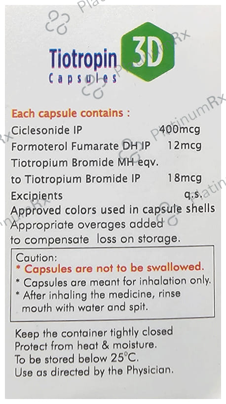 Tiotropin 3D Capsule 15s