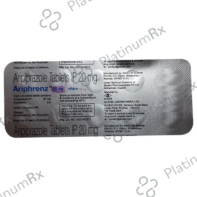 Ariphrenz 20mg Tablet