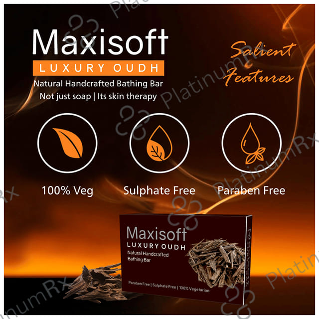 Maxisoft Luxury Oudh Bathing Bar (75gm Each) 3 units