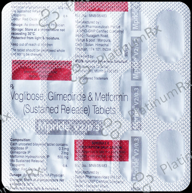 M Pride V 2/500/0.3mg Tablet 15s