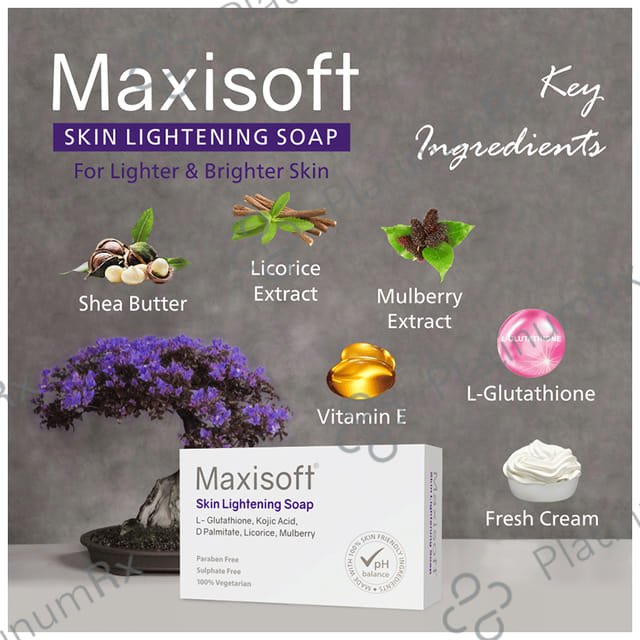 Maxisoft Skin LIghtening Soap (75gm Each) 6 units
