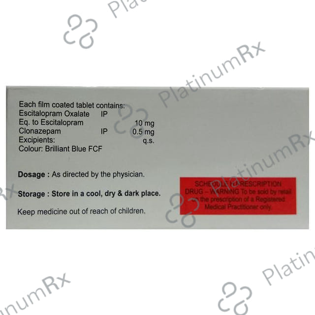Geopam Plus 0.5/10mg Tablet 10s
