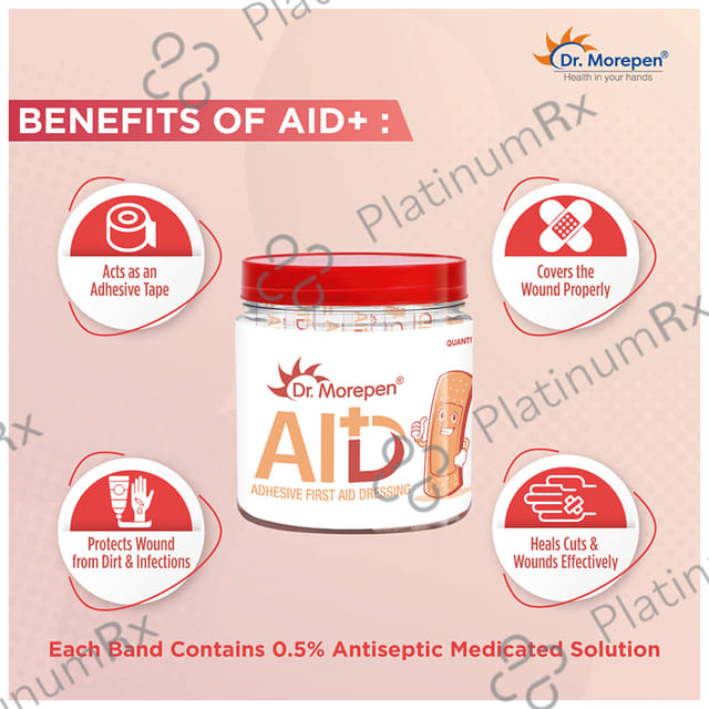 Dr. Morepen Aid Adhesive First Aid Dressing Bandage