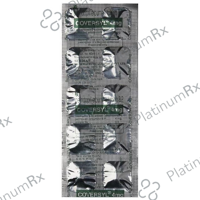 Coversyl 4mg Tablet 10s