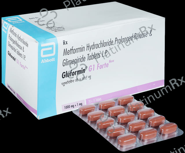 Gluformin G Forte 1/1000mg Tablet PR 15s