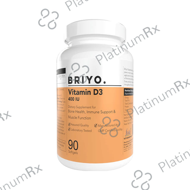 Briyo Vitamin D3 400IU Softgel Capsule