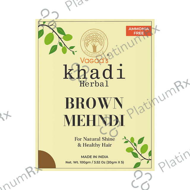Vagad's Khadi Herbal Mehndi Powder Brown