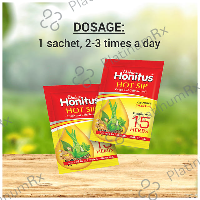 Dabur Honitus Hot Sip Ayurvedic Kaadha 4gm (Pack of 7s)