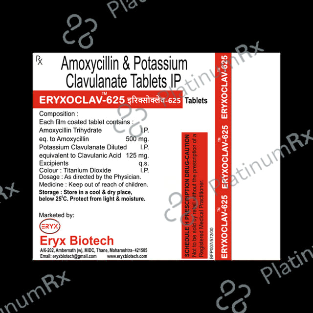 Eryxoclav 625 Tablet