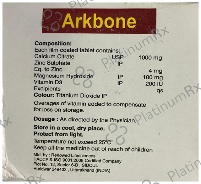 Arkbone Tablet 10s