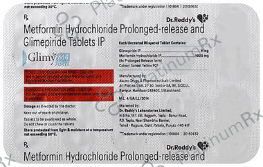 Glimy M Forte 4mg/1000mg Tablet