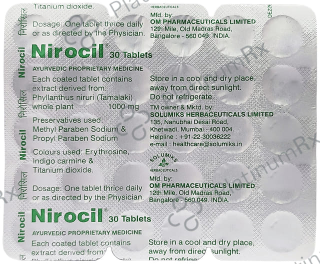 Solumiks Nirocil Tablet 30s