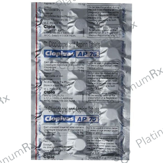 Clopivas AP 75/75mg Tablet 15s